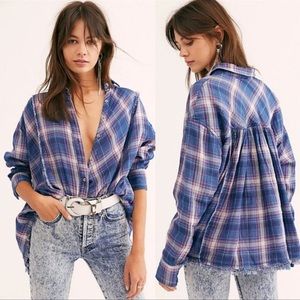 We The Free | Free people Seeking Starlight plaid button up shirt